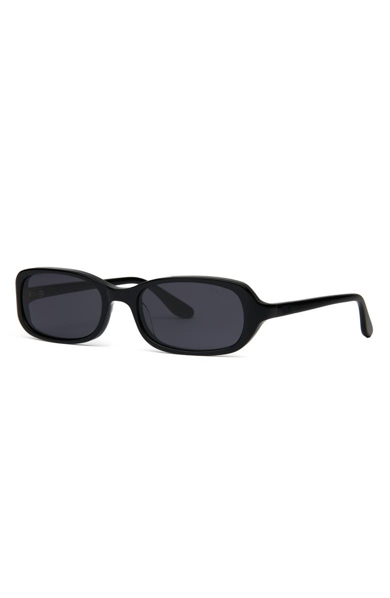 DEZI Cindy 54mm Oval Sunglasses, Alternate, color, Black / Blackout