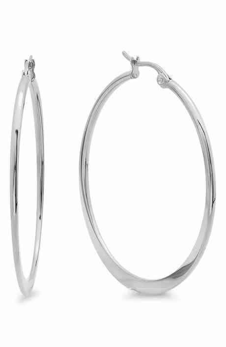 45mm Stainless Steel Hoop Earrings