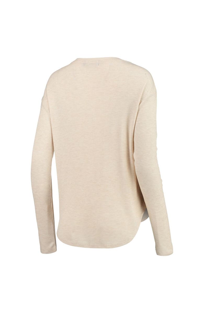 Junk Food Women's Junk Food Oatmeal Brooklyn Nets Sunday Thermal Tri-Blend Long Sleeve T-Shirt, Alternate, color, 