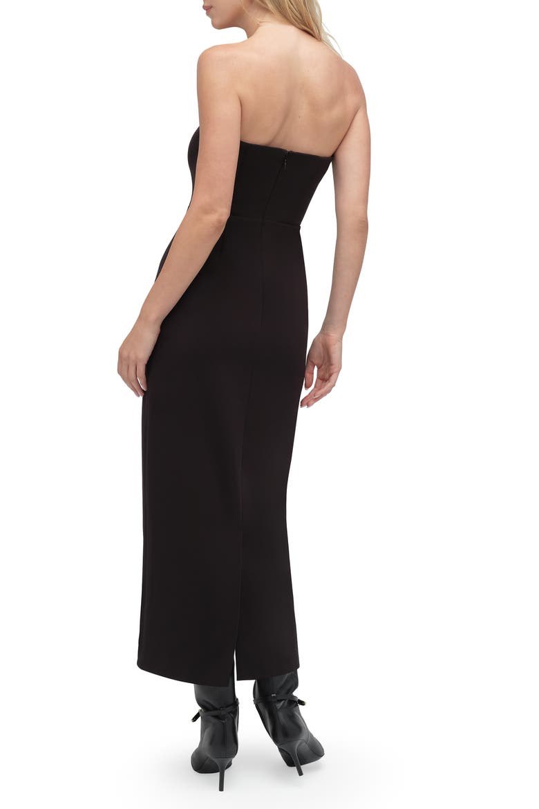 The Willow Strapless Maxi Dress, Alternate, color, BLACK