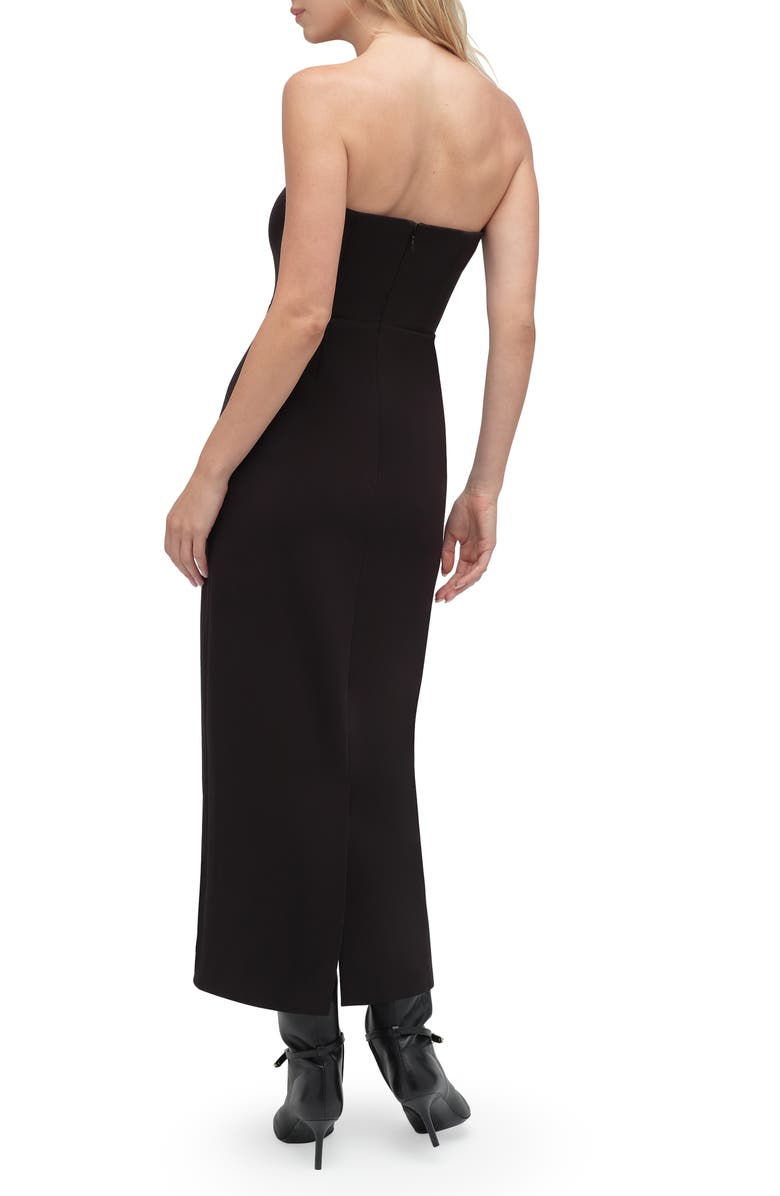 Favorite Daughter The Willow Strapless Maxi Dress, Alternate, color, Black
