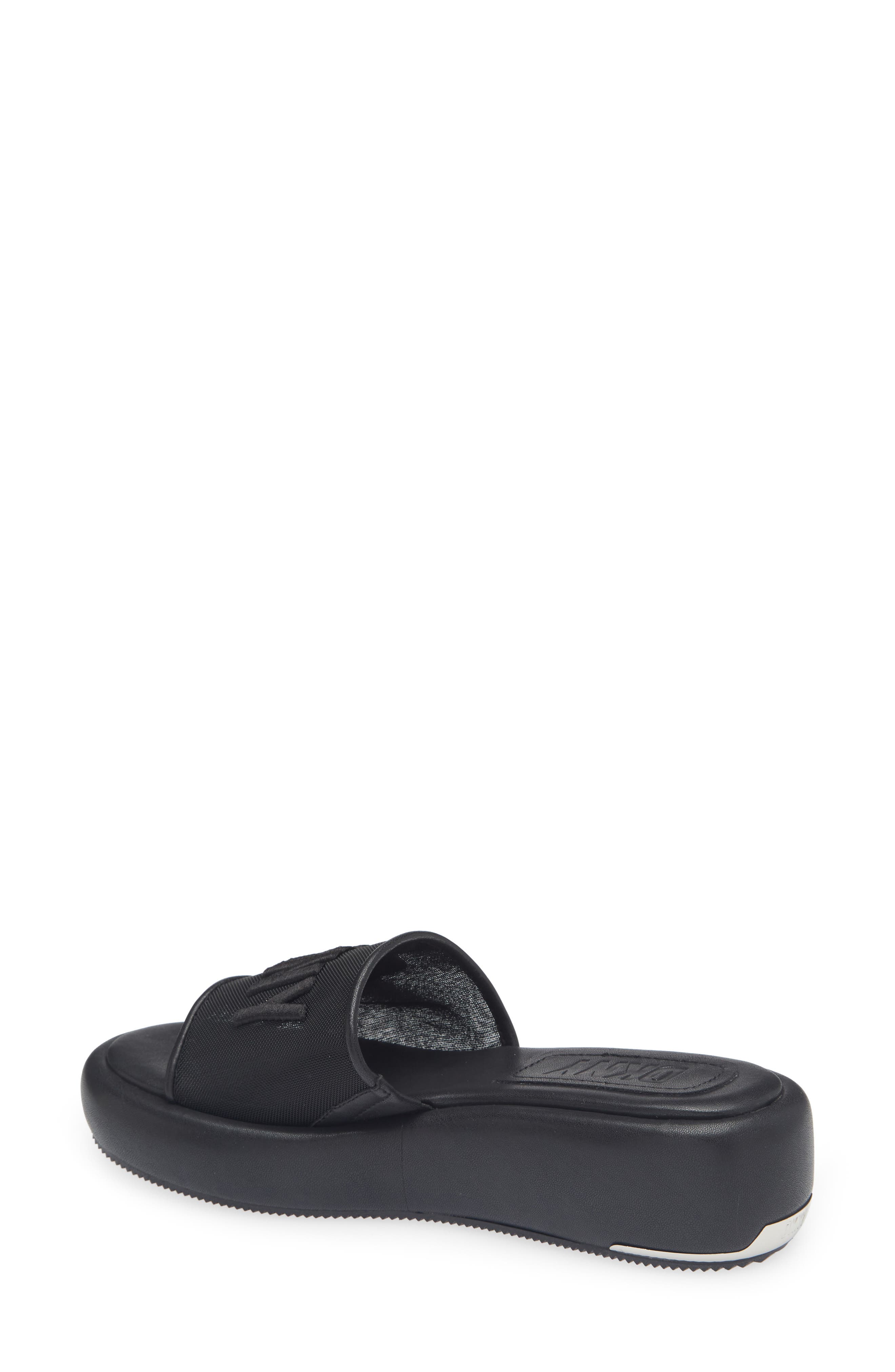 DKNY Odina Platform Slide Sandal, Alternate, color, Black