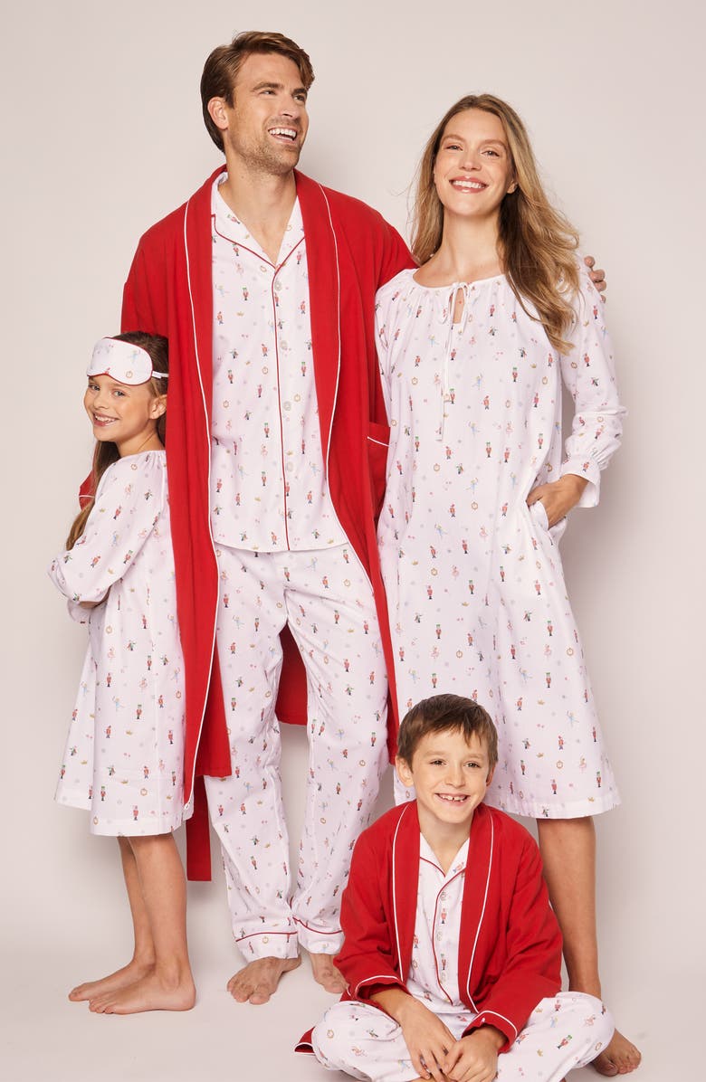 Petite Plume Nutcracker Cotton Pajamas, Alternate, color, 