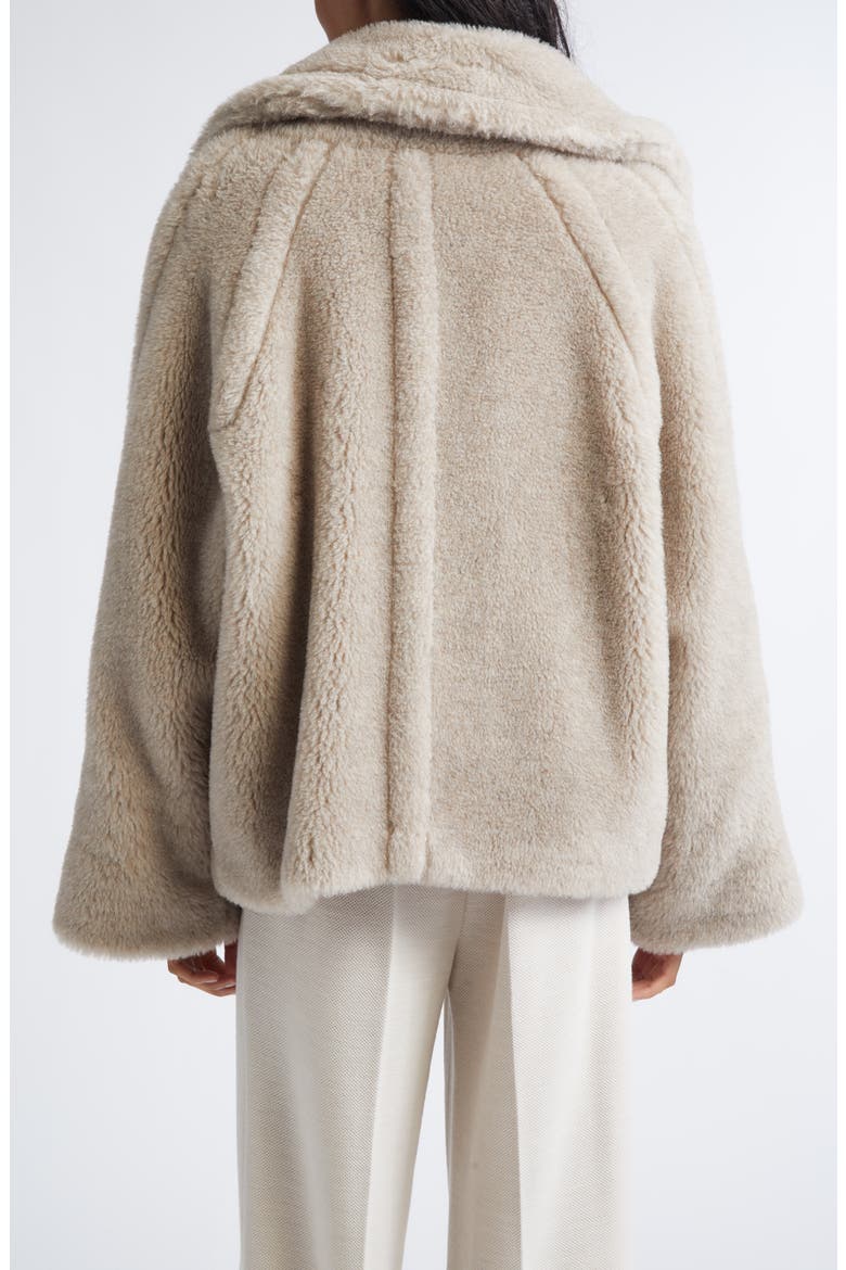 Cambusa Alpaca Blend Teddy Jacket, Alternate, color, SAND