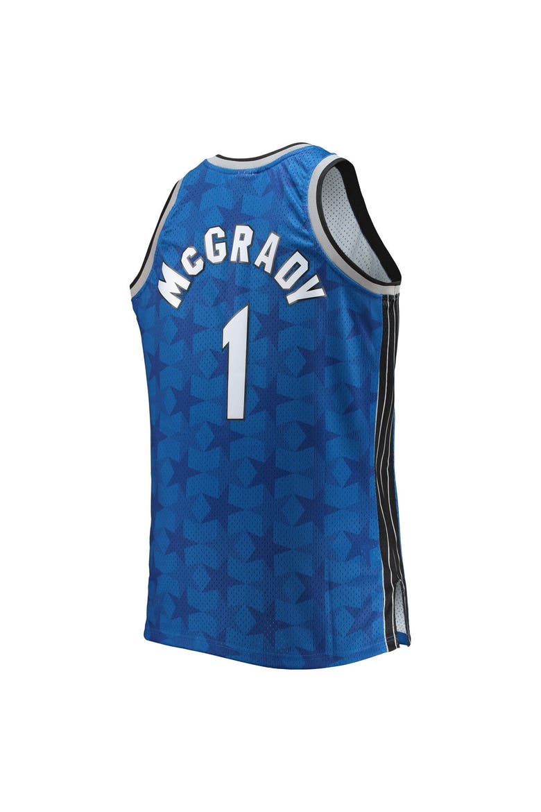 Men's Mitchell & Ness Tracy McGrady Blue Orlando Magic Big & Tall 2000/01 Hardwood Classics Swingman Jersey, Alternate, color, Blue