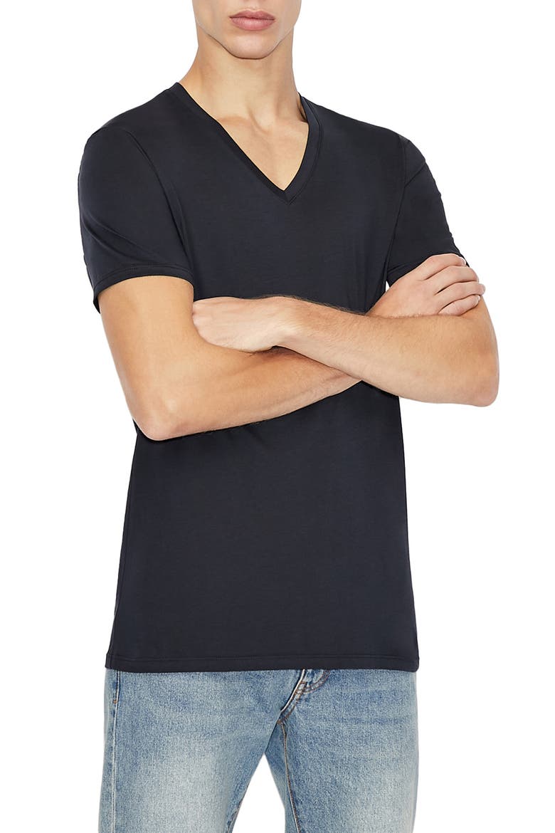 Navy V-Neck T-Shirt, Main, color, NAVY