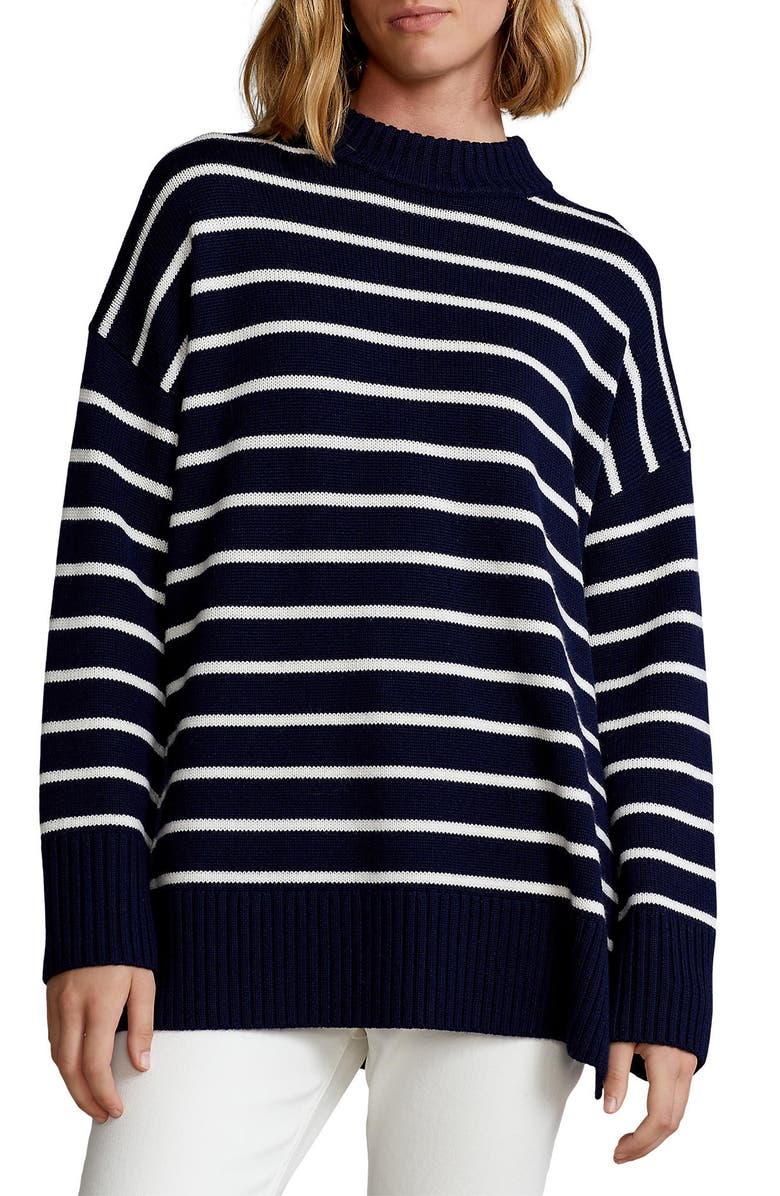 Polo Ralph Lauren Stripe Merino Wool Sweater, Main, color,