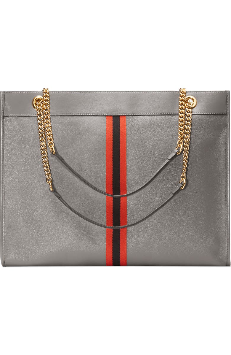 Gucci Large Leather Tote, Alternate, color,