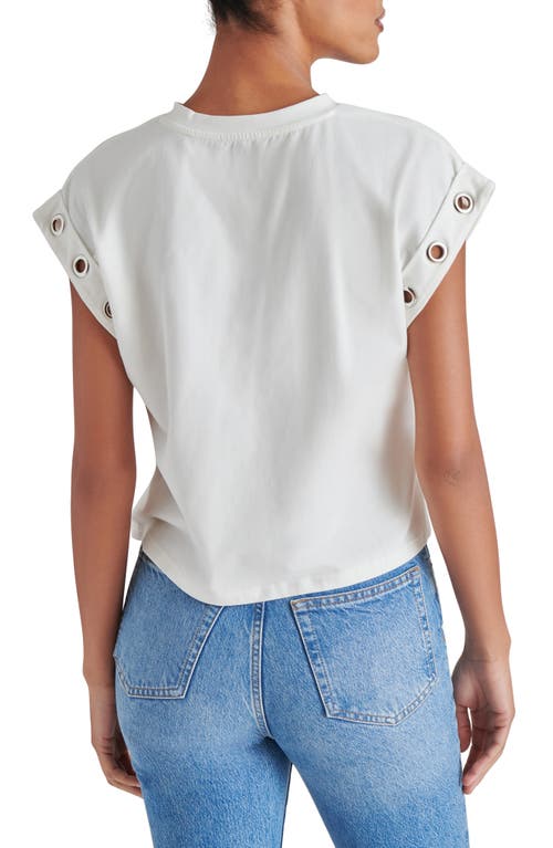 Steve Madden Maddox Grommet Muscle T-shirt In Antique