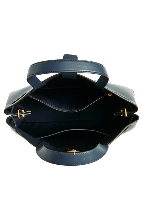 Mulberry Pimlico High Gloss Leather Tote In Night Sky