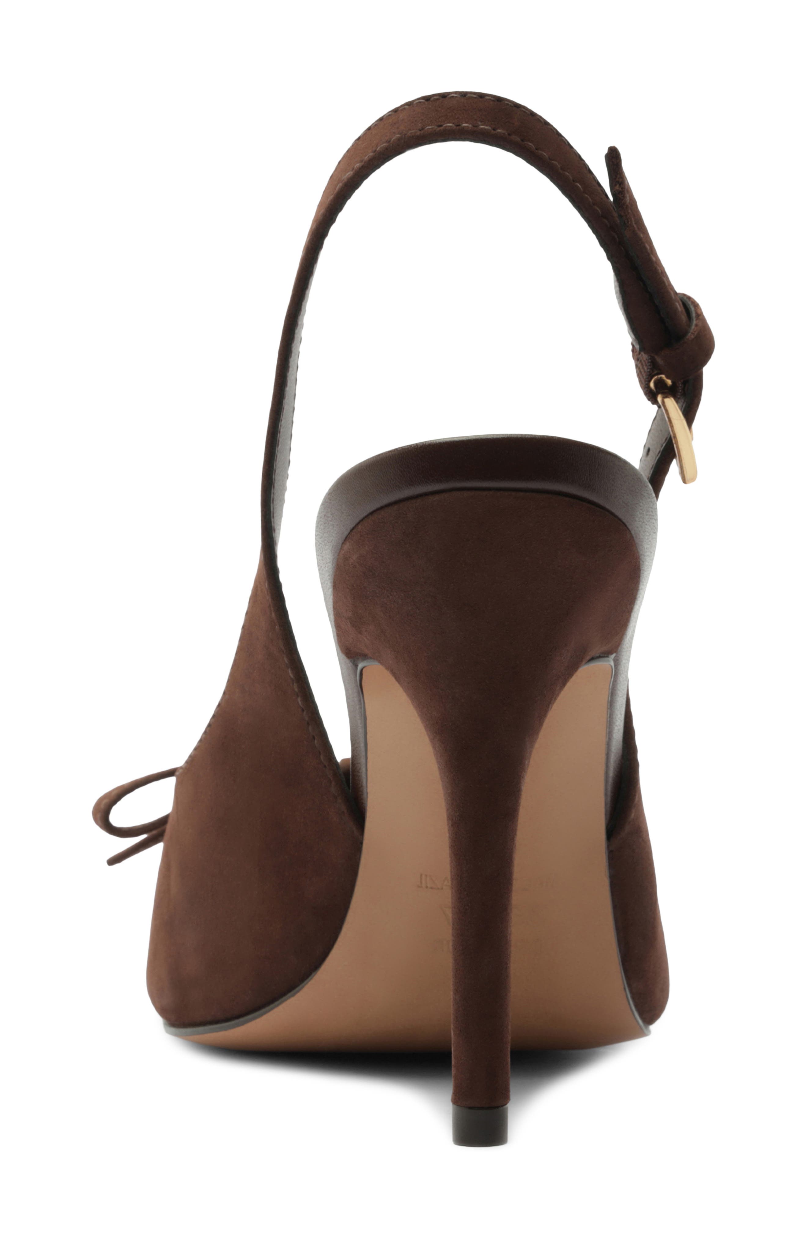 Bowie Slingback Pointed Toe Pump, Alternate, color, NEW COCOA