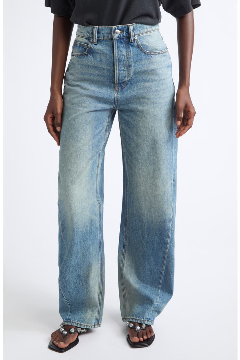Float Mid Rise Relaxed Jeans, Main, color, TINTED MEDIUM INDIGO