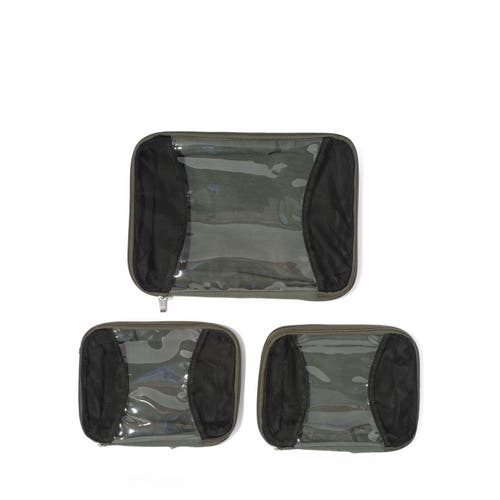 Baggallini 2 Medium / 1 Large Compression Packing Cubes Travel Set In Green
