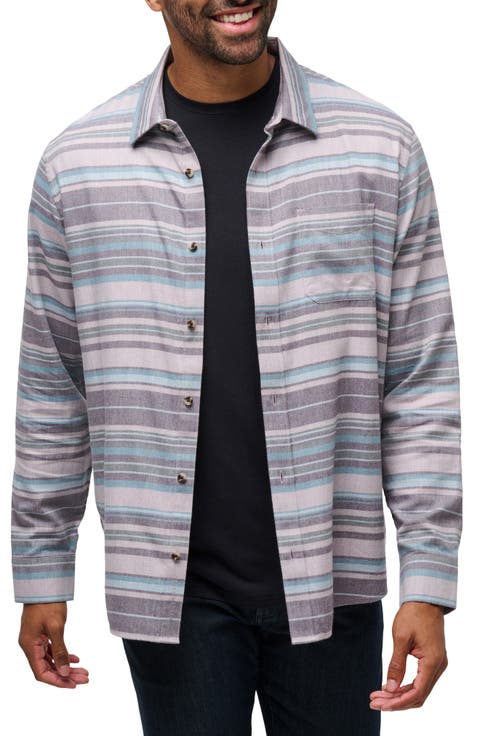 Cloud Flannel Button-Up Shirt