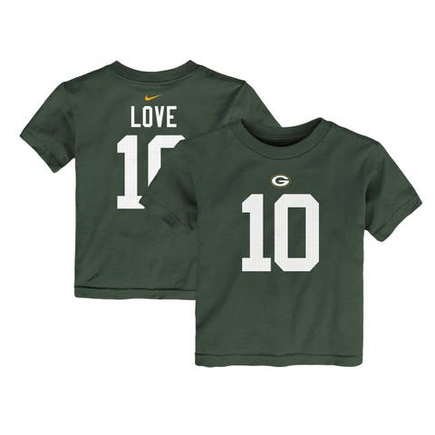 Toddler Nike Jordan Love Green Green Bay Packers Player Name & Number T-Shirt