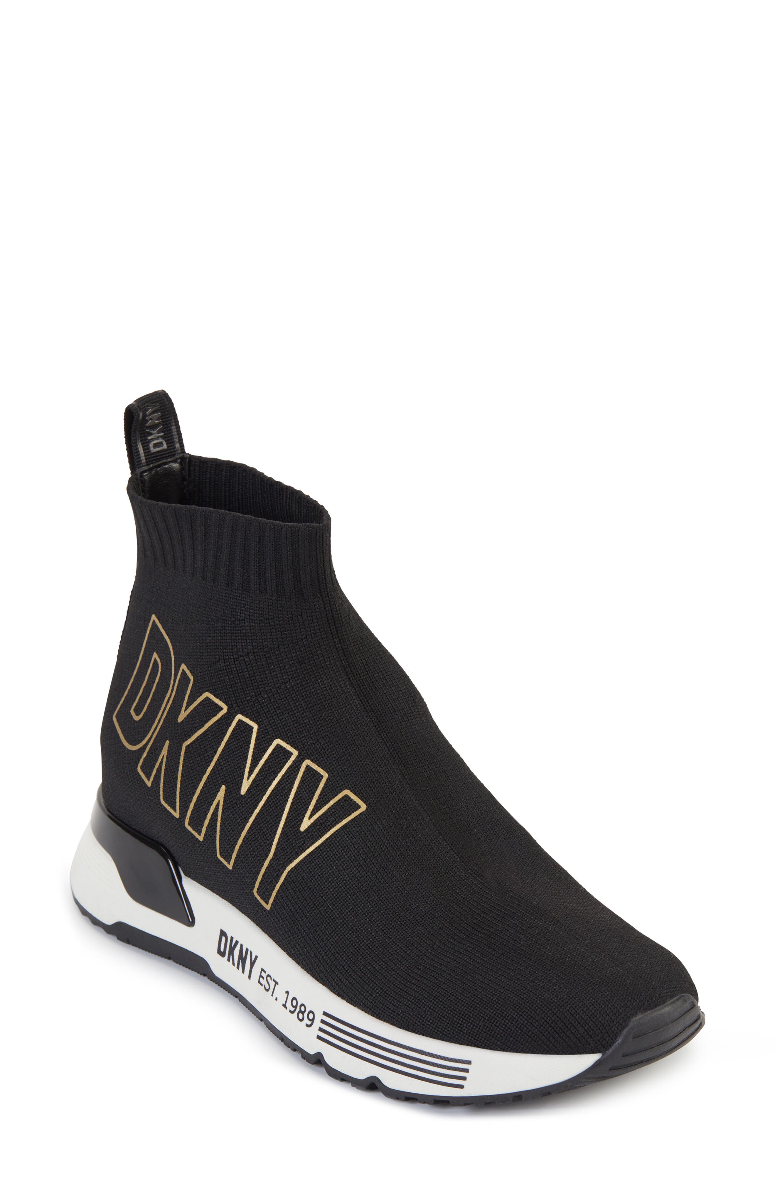 DKNY Nona High Top Sock Sneaker, Main, color, 