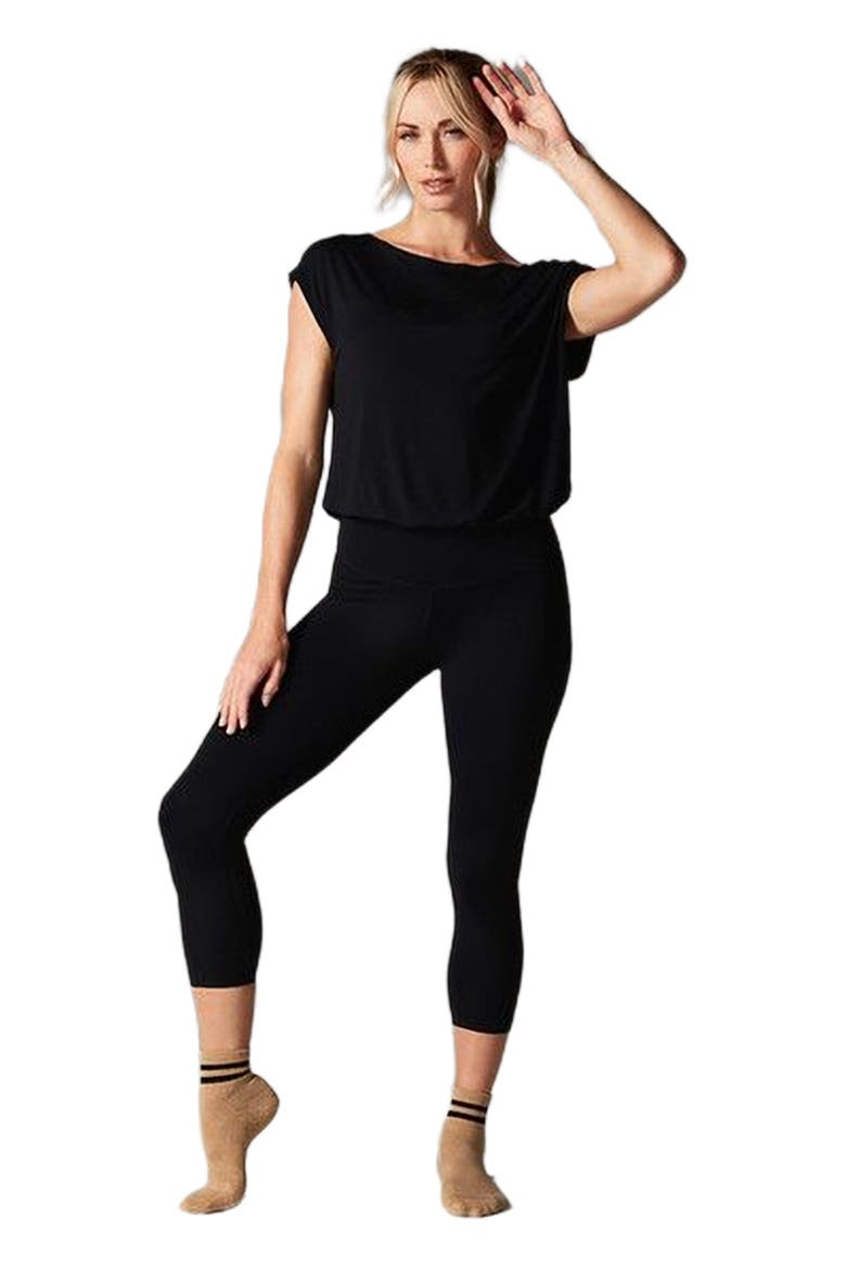 Voyage Boatneck Tee, Main, color, EBONY