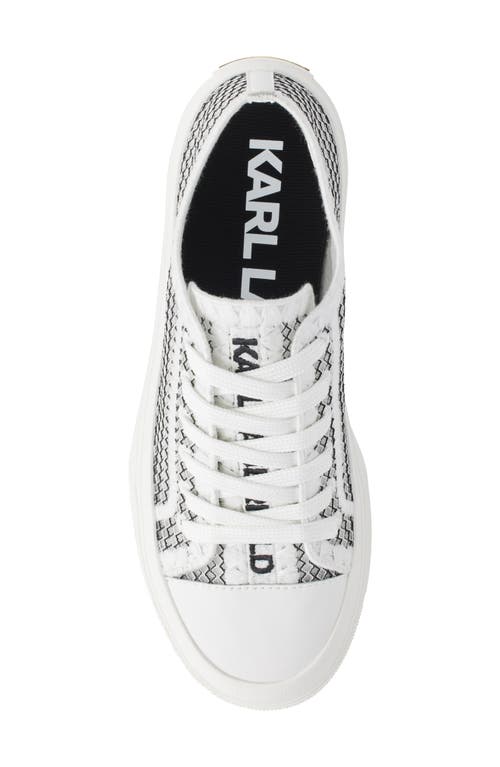 KARL LAGERFELD KARL LAGERFELD GIDDEON LOW TOP SNEAKER 