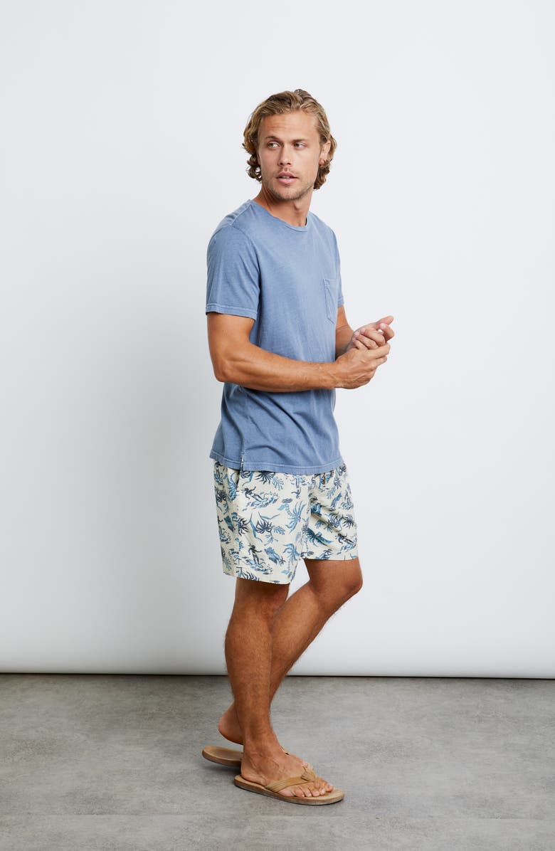 Rails Johnny Crewneck Pocket T-Shirt, Alternate, color, Steel