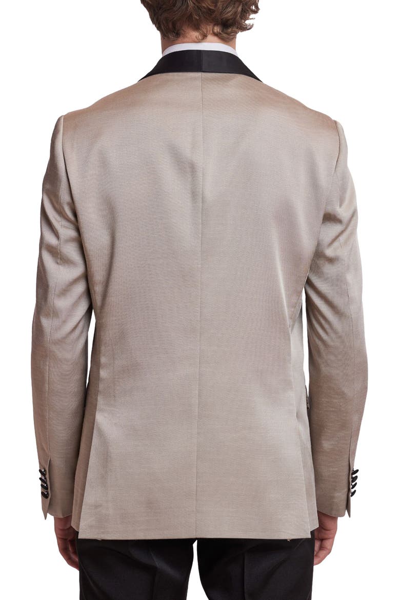 Regent Slim Fit Shawl Lapel Tuxedo Jacket, Alternate, color, SABLE BEIGE BLACK