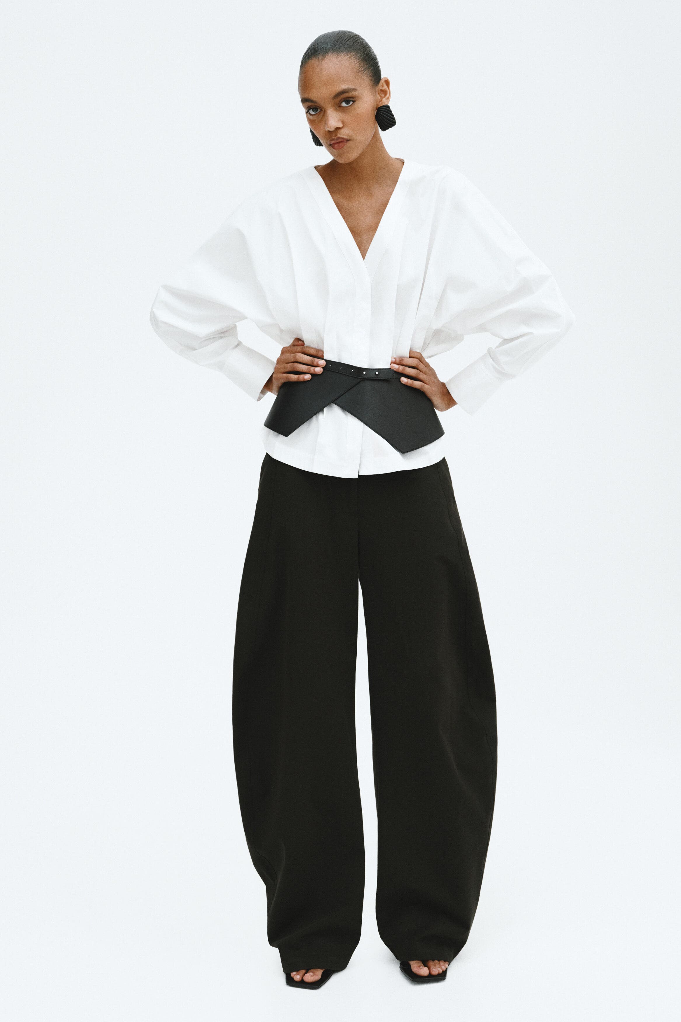Waisted Cotton Blouse - image 2