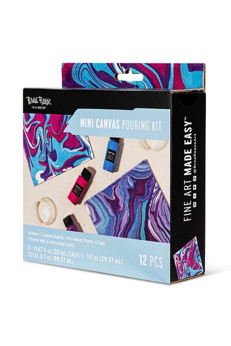 Acrylic Paint Pouring Kit Holiday Wall Art, Alternate, color, Multicolored