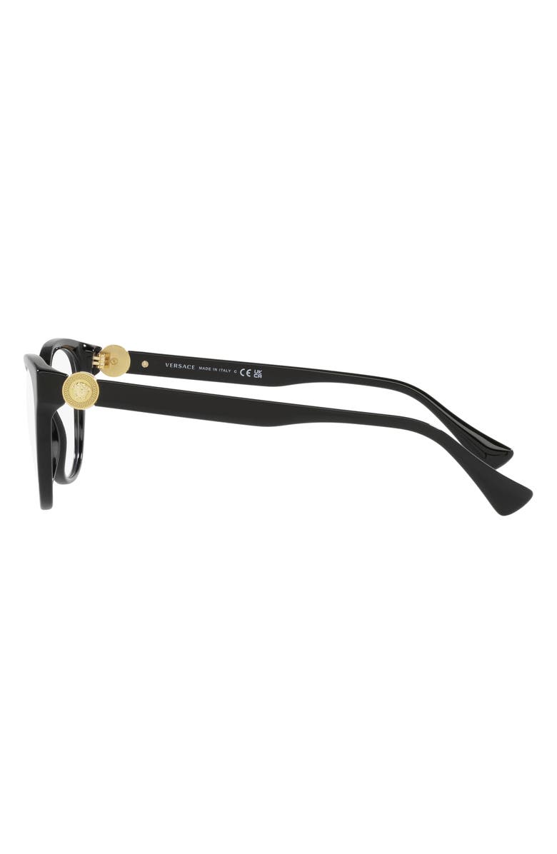 Versace 55mm Cat Eye Optical Glasses, Alternate, color,