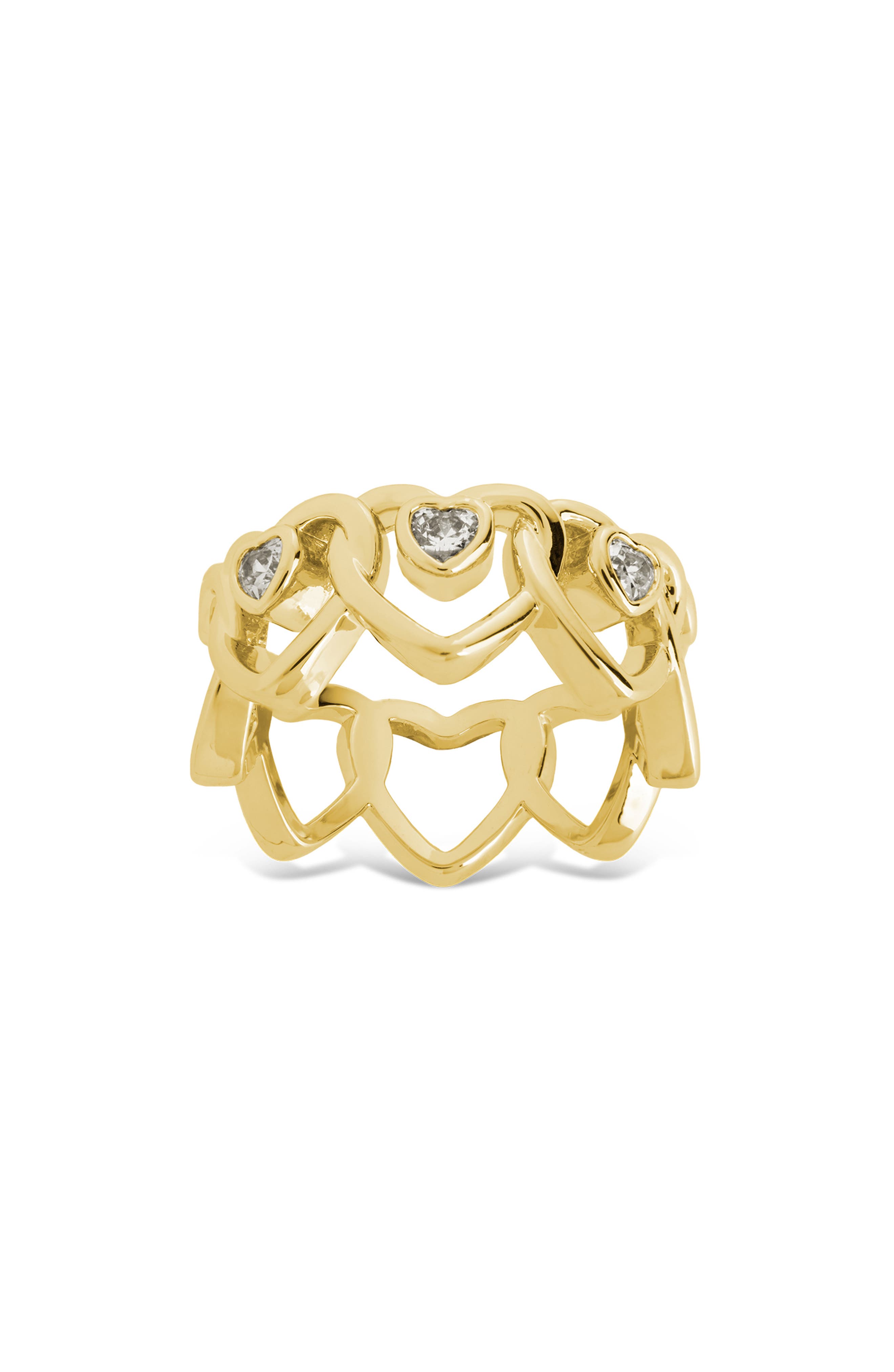 Sterling Forever Kaja Heart Outline Ring