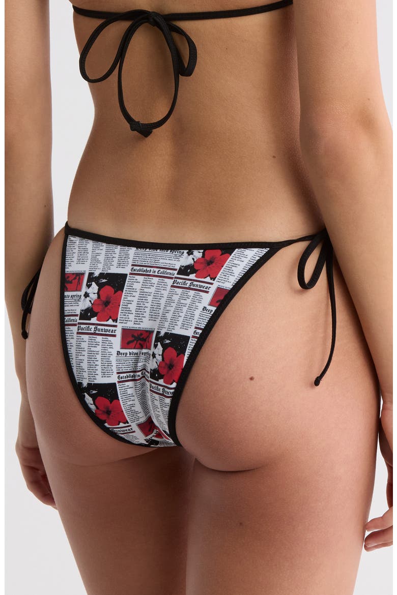 Corinne Side Tie Bikini Bottoms, Alternate, color, MULTI