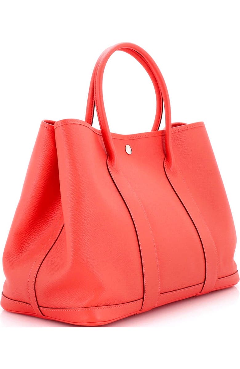 Pre-Owned Hermes Garden Party Tote Leather 36, Alternate, color, Rouge Pivoine