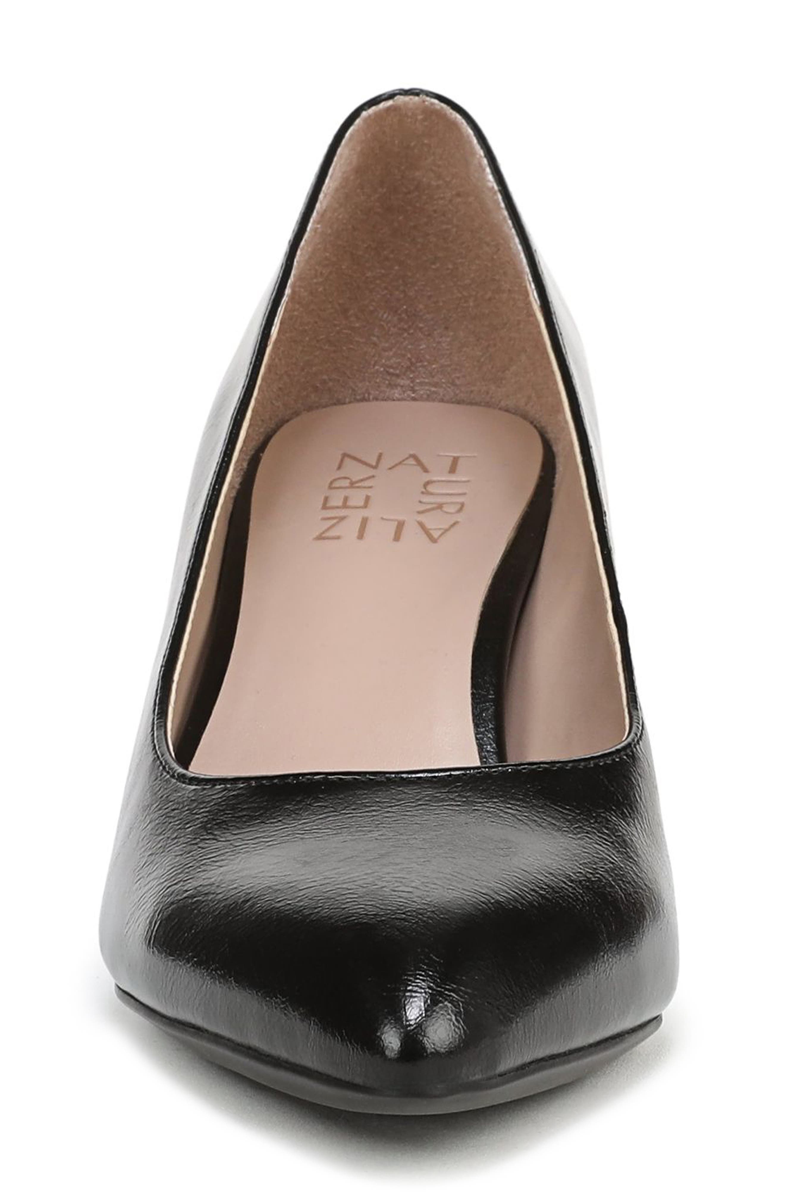 Naturalizer Flora Pump, Alternate, color, Black Faux Leather