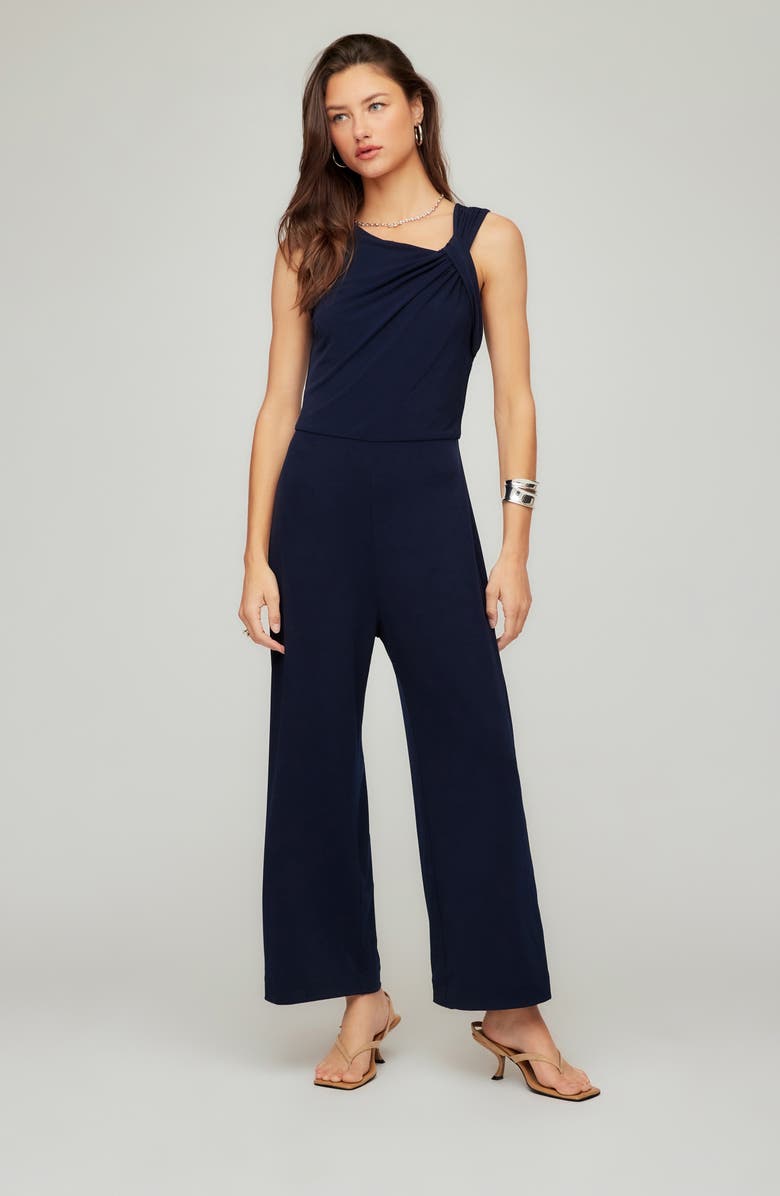 FIFTEEN TWENTY Becca Travel Jersey Jumpsuit, Alternate, color, Navy