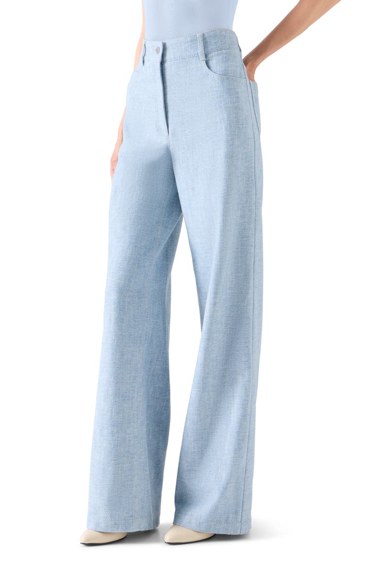 Cooper High Waist Wide Leg Jeans, Alternate, color, LIGHT BLUE