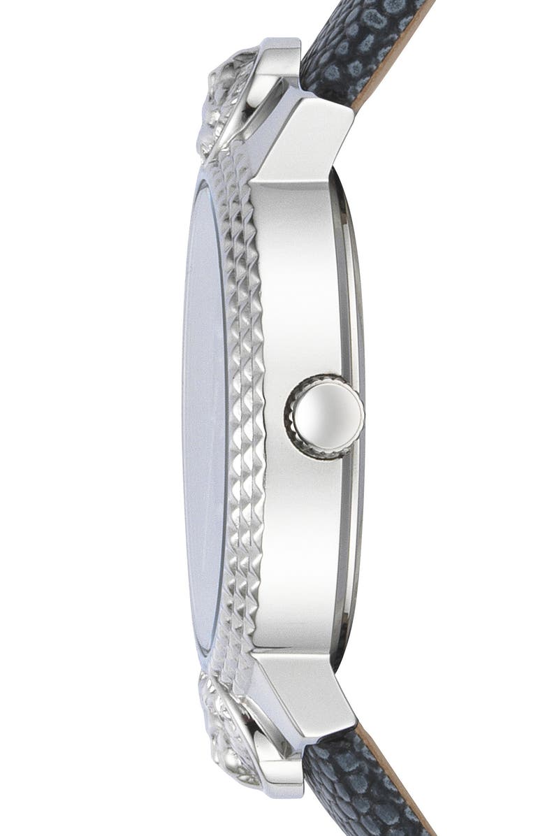 VERSUS Versace Mouffetard Leather Strap Watch, 38mm, Alternate, color, 