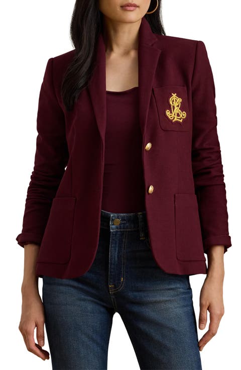 Stretch Cotton Piquè Blazer