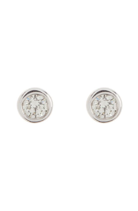 14K Gold Bezel Diamond Stud Earrings - 0.15 ctw. (Nordstrom Exclusive)