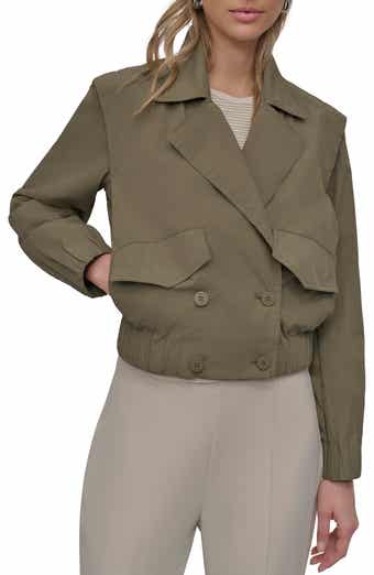 DKNY Crop Trench Jacket