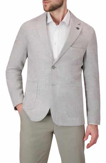 Report Collection Linen & Cotton Blend Sport Coat