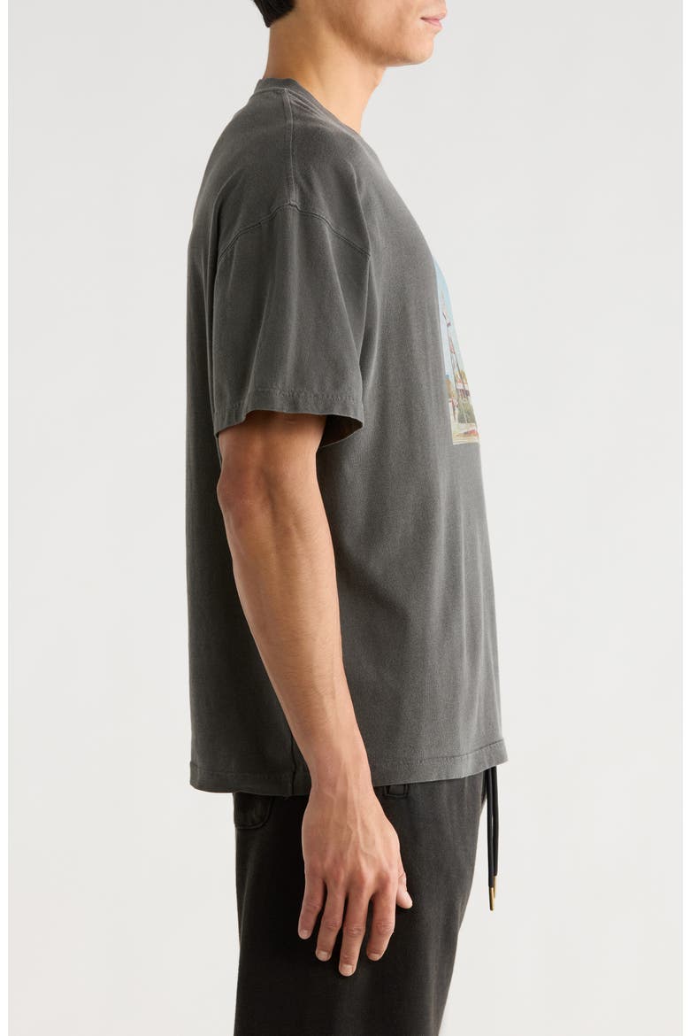 Dining Cotton Graphic T-Shirt, Alternate, color, BLACK