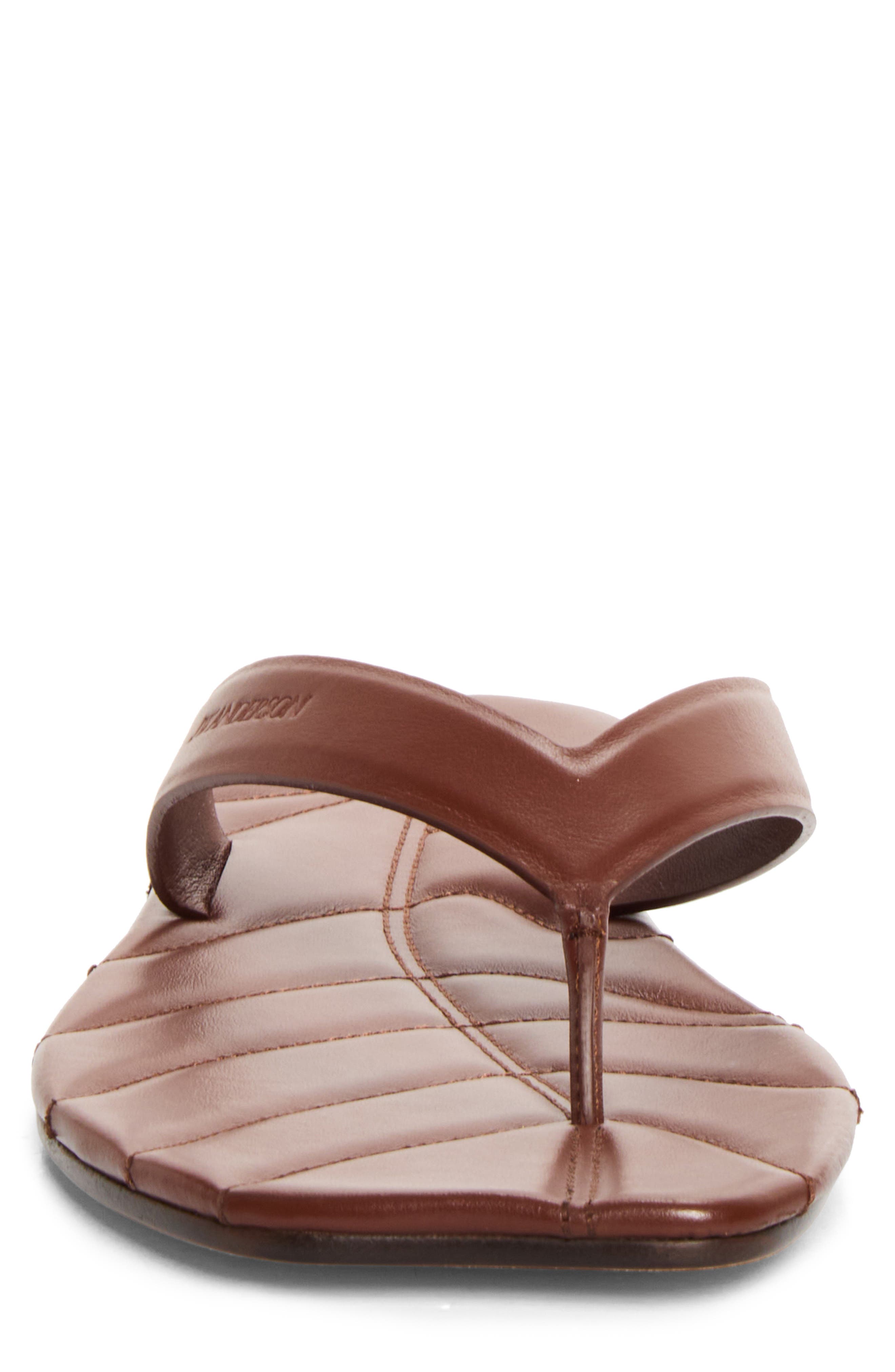 Leaf Flip Flop Sandal, Alternate, color, BROWN