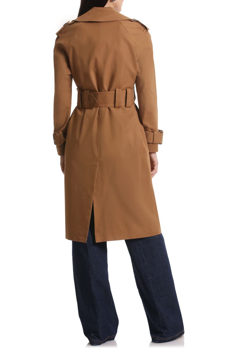 Avec Les Filles Water Resistant Stretch Cotton Trench Coat, Alternate, color, 