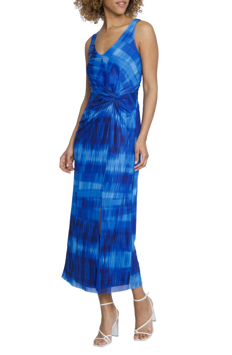 Maggy London Sleeveless Twist Front Maxi Dress, Alternate, color, 