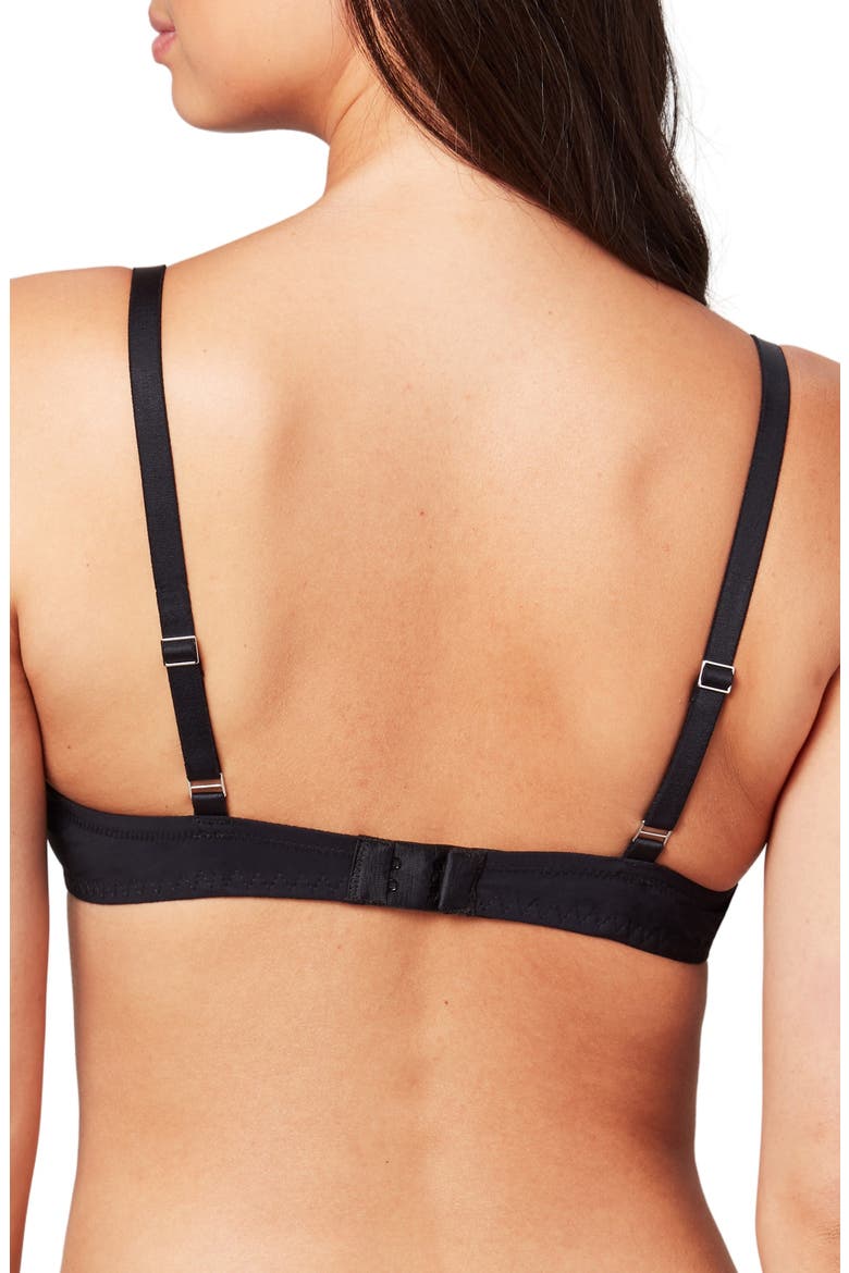 Crosby Micro Plunge Bra, Alternate, color, ONYX