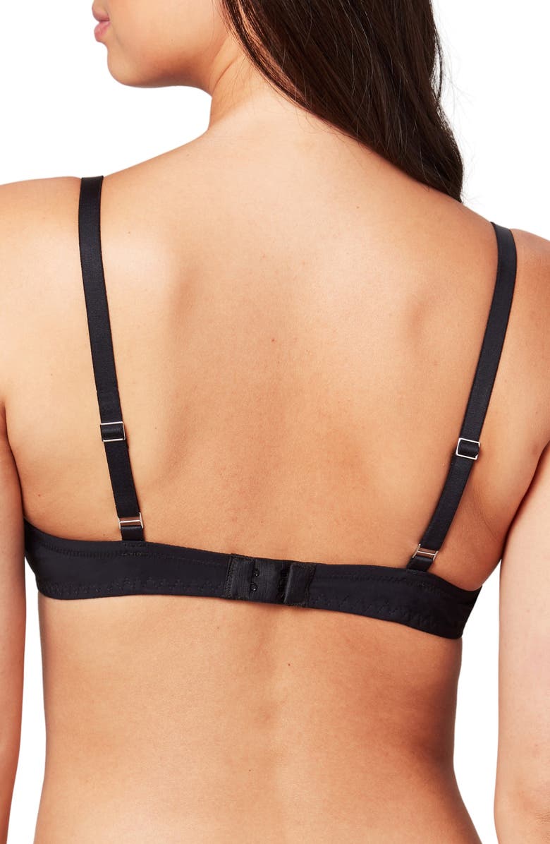 Liberté Crosby Micro Plunge Bra, Alternate, color, Onyx