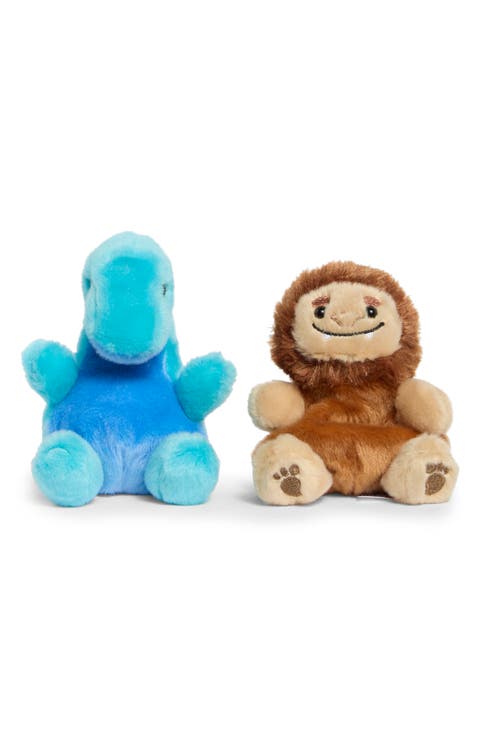 Palm Pals Nessie & Bigfoot 2-Pack Stuffed Animals