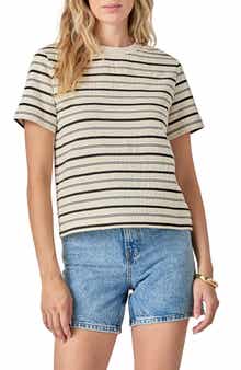 English Factory Stripe Cotton T-Shirt