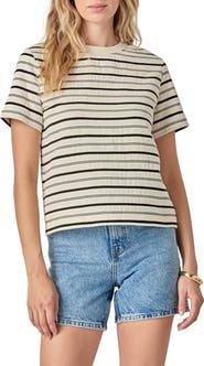 English Factory Stripe Cotton T-Shirt