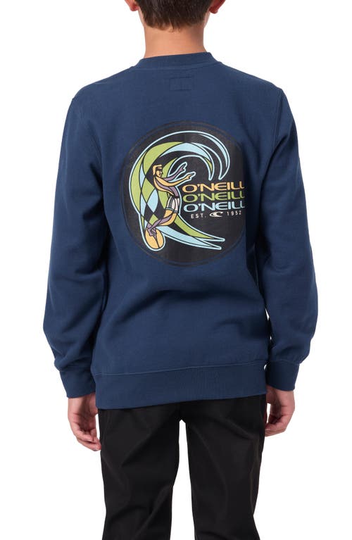 O'neill Kids' Fifty Two Graphic Sweatshirt In Blue