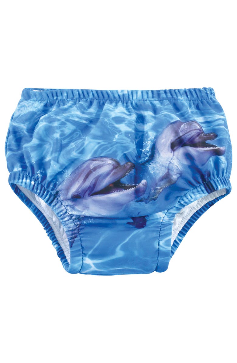 Hudson Baby Rashguard Set, Alternate, color, Coral Reef Dolphin