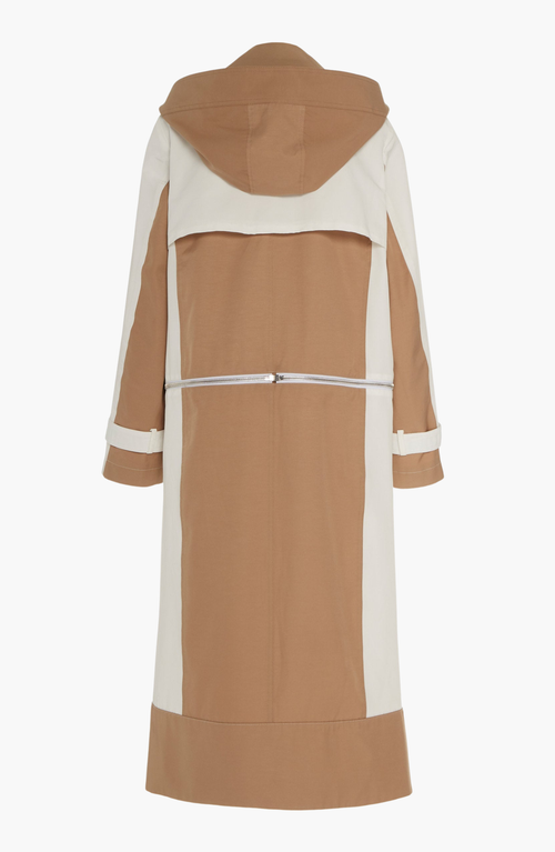 Caalo Water-resistant Convertible Sustainable Trench Coat In Camel